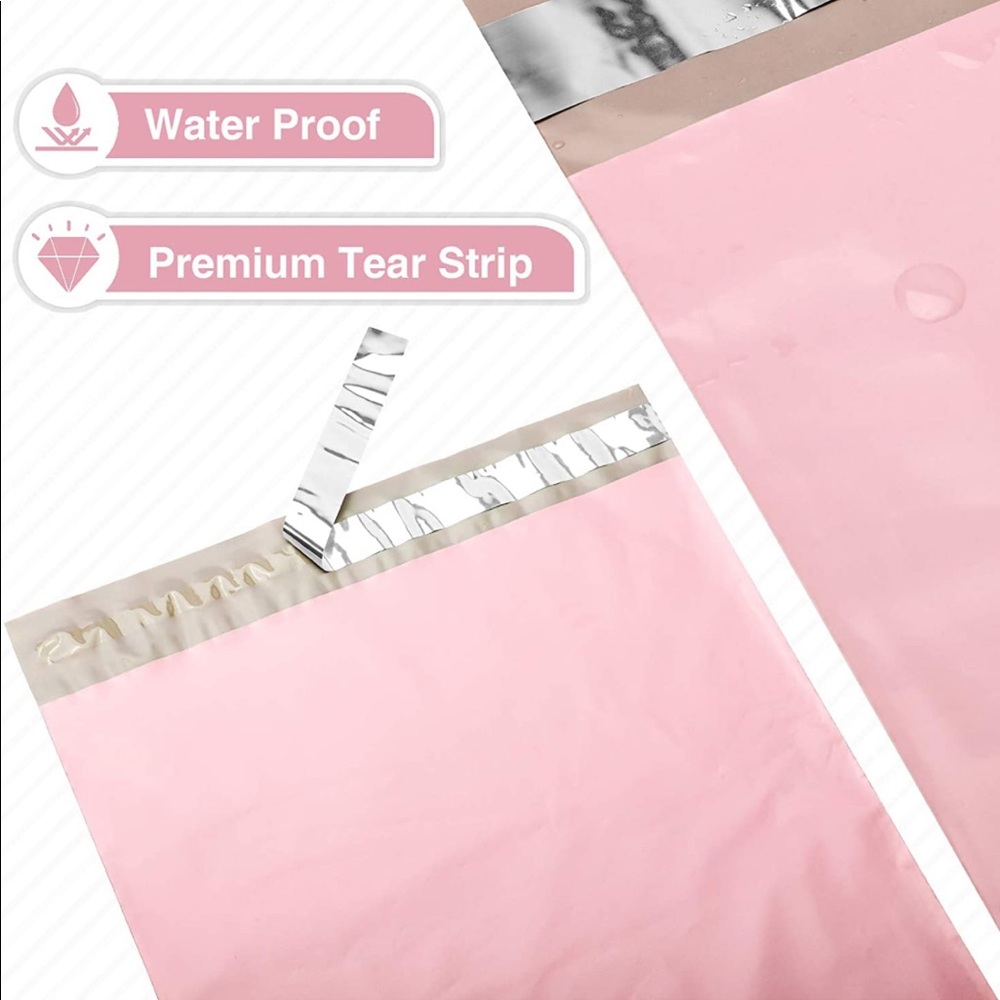 NEW Poshmark Packages "Thank You" Gift Wrap Shipping Supplies Set ~ 5 Items Pink - Picture 7 of 10